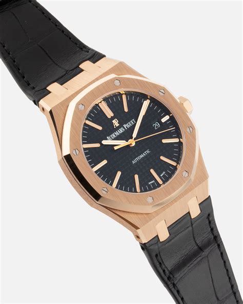 audemars piguet royal oak rose gold bracelet|Audemars Piguet royal oak manual.